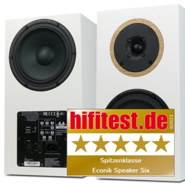 5 / 5 stars in the category top class! Econik SIX at hifitest.de - 5 / 5 stars in the category top class! Econik SIX at hifitest.de