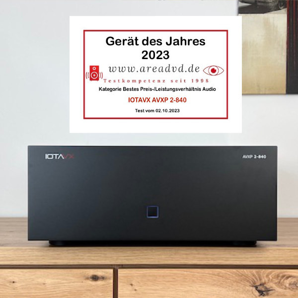 IOTAVX AVXP 2-840 is Device of the Year 2023 at areadvd - IOTAVX AVXP 2-840 is Device of the Year 2023 at areadvd