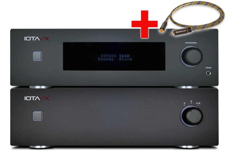 IOTAVX SA40 + PA40 + AperionAudio RCA Audio Cable Mono 1m