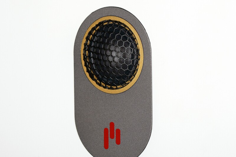 AperionAudio Novus T5 Tower Weiß Seidenmatt Hochtöner Nahaufnahme