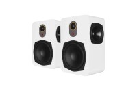 AperionAudio Novus NSS Tripol Weiß Seidenmatt Paar ohne Abdeckungen