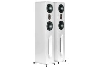 AperionAudio Novus T5 Tower Weiß Seidenmatt ohne Abdeckung
