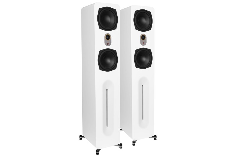 AperionAudio Novus T6 Tower white matt pair without covers